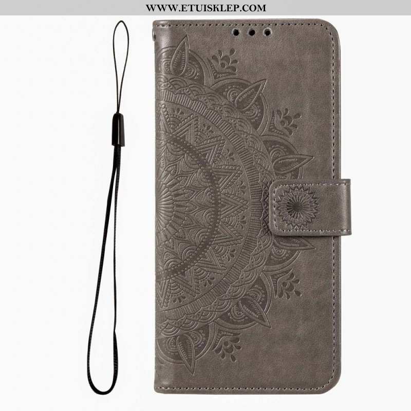 Etui Folio do Xiaomi Redmi Note 12 Pro Mandala Sun Ze Smyczą